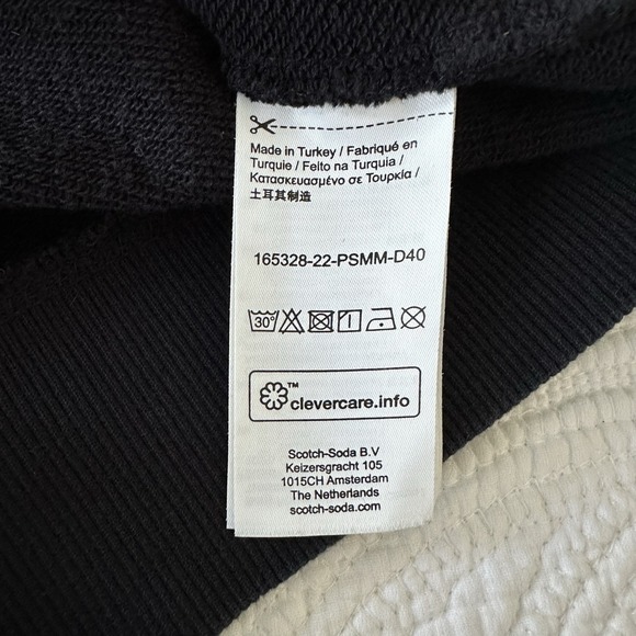 Scotch & Soda Hoodie XL Black Freedom Seeker Rainbow Graphic Organic Cotton - Picture 10 of 10